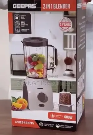 1.8l Blender With Grinder. Geepas Blender