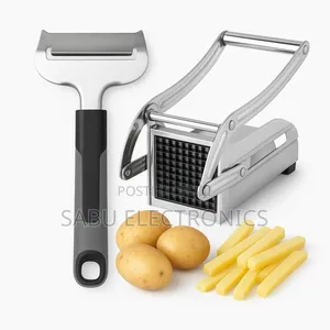 Premium Potato Peeler + Stainless Steel Chips Cutter Combo