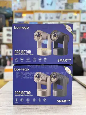 Borrego Smart 7 Projector Rechargeable Projector 3 Hours
