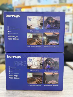 Borrego Smart 7 Projector Rechargeable Projector 3 Hours