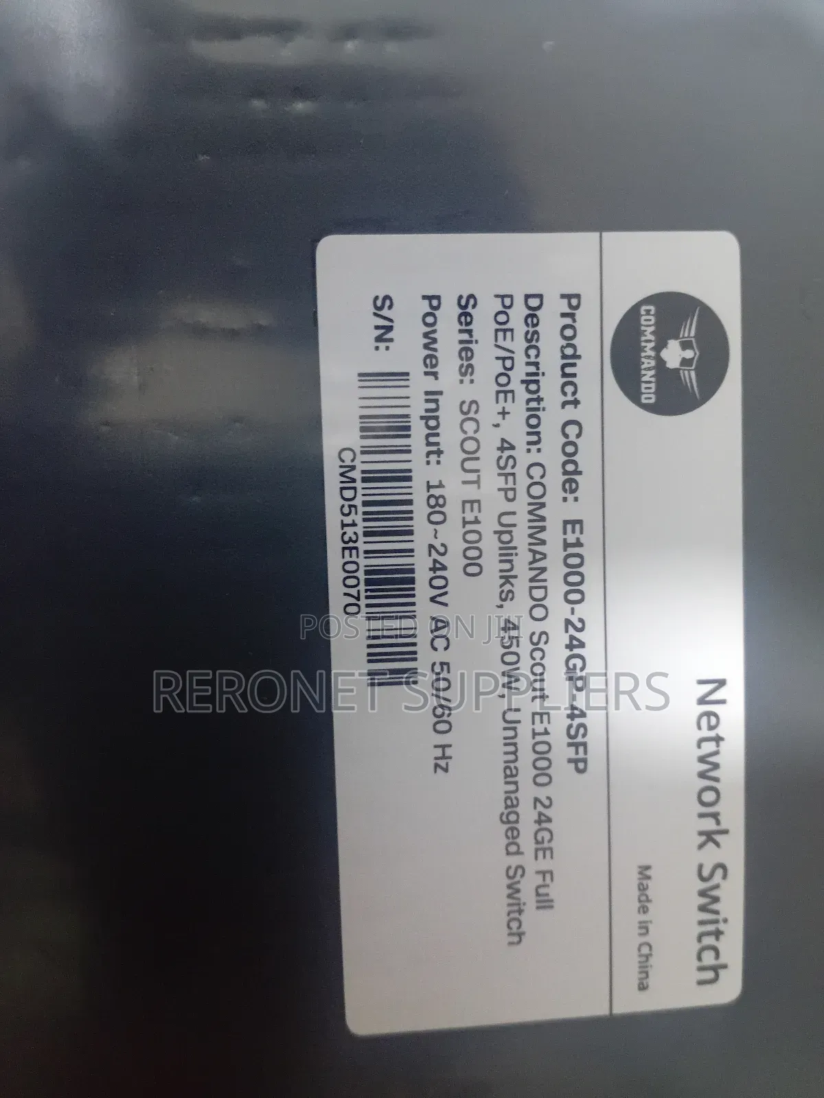 Commando 24port Poe+ Gigabit Unmanaged Switch