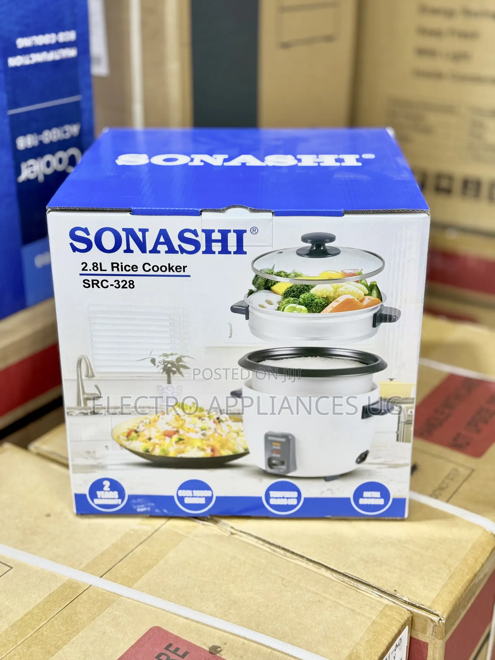Sonashi 2.8l Rice Cooker With Steamer, Model SRC-328