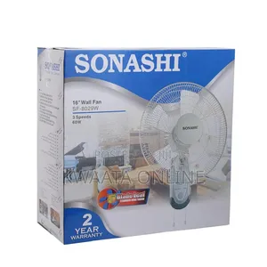 16in Sonashi Sf-8029w Wall Hanging Fan, Double String Switch