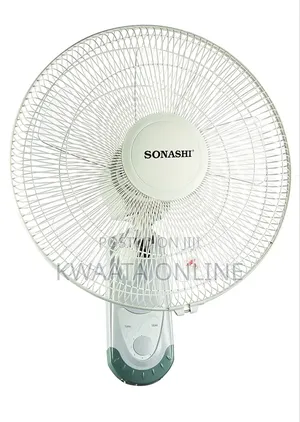 16in Sonashi Sf-8029w Wall Hanging Fan, Double String Switch