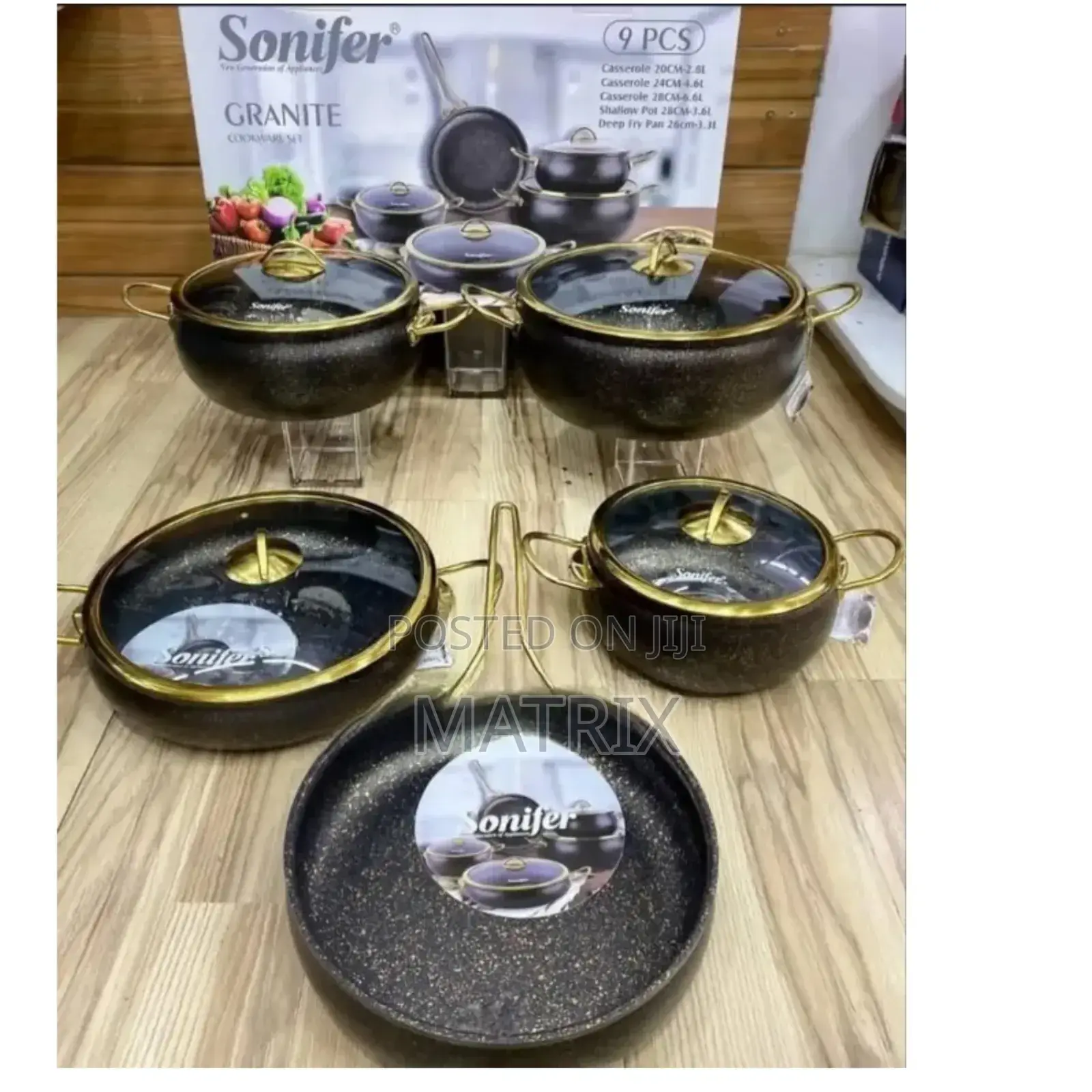 Sonifer 9-Piece Wear-Resistant Non Sticky Source Pans