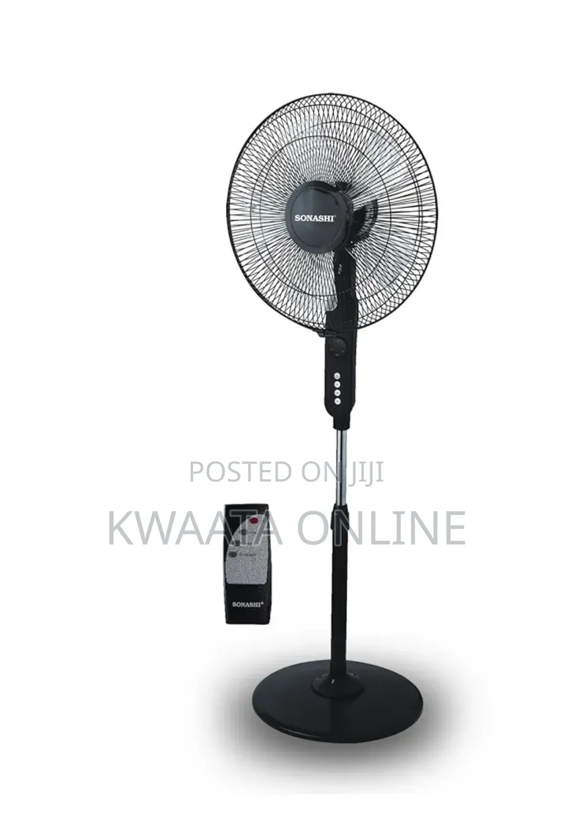 16inch Sonashi Stand Fan [Black] With Remote Control