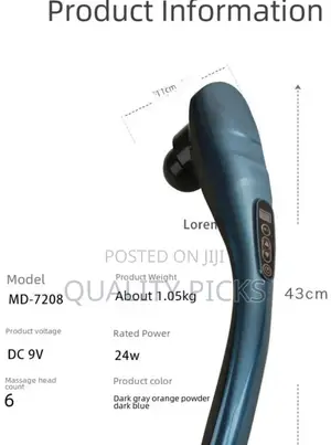 Electric Body Massager Machine - /Black