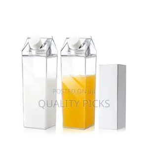 Transparent Milk Bottle Plastic Bottle Outdoor Drinking 