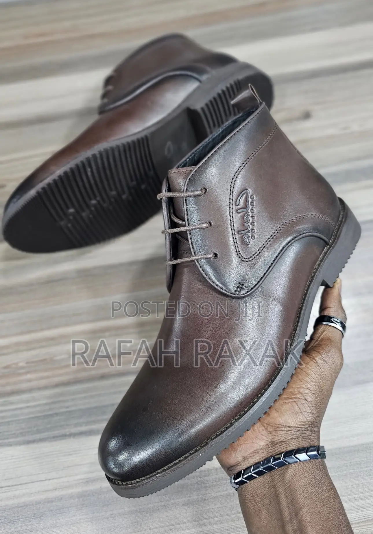 Original Dark Tan Clarks Formal/Gentle Leather Boots