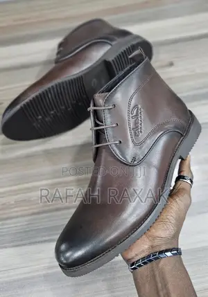 Original Dark Tan Clarks Formal/Gentle Leather Boots