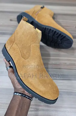 Original Men’S Brown Suede Clarks Chelsea Boots