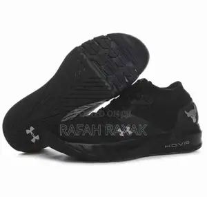 Men’S Black Under Armour Hovr Project Rock 2 Running Sneaker