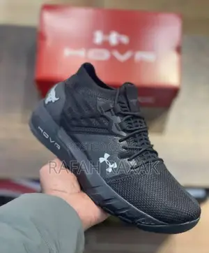 Men’S Black Under Armour Hovr Project Rock 2 Trainer Sneaker