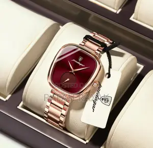 Original Poedagar Waterproof Golden Women’S Wrist Watch
