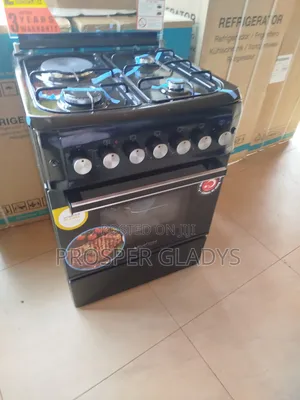 3+1 60 by 60 Blue Frame Standing Gas Cooker