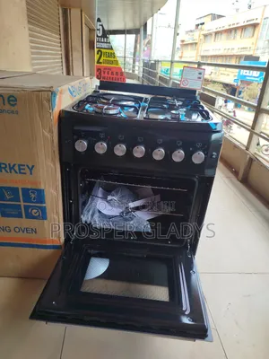3+1 60 by 60 Blue Frame Standing Gas Cooker