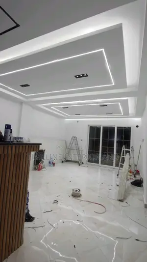 Gypsum Ceiling With Bulkheads