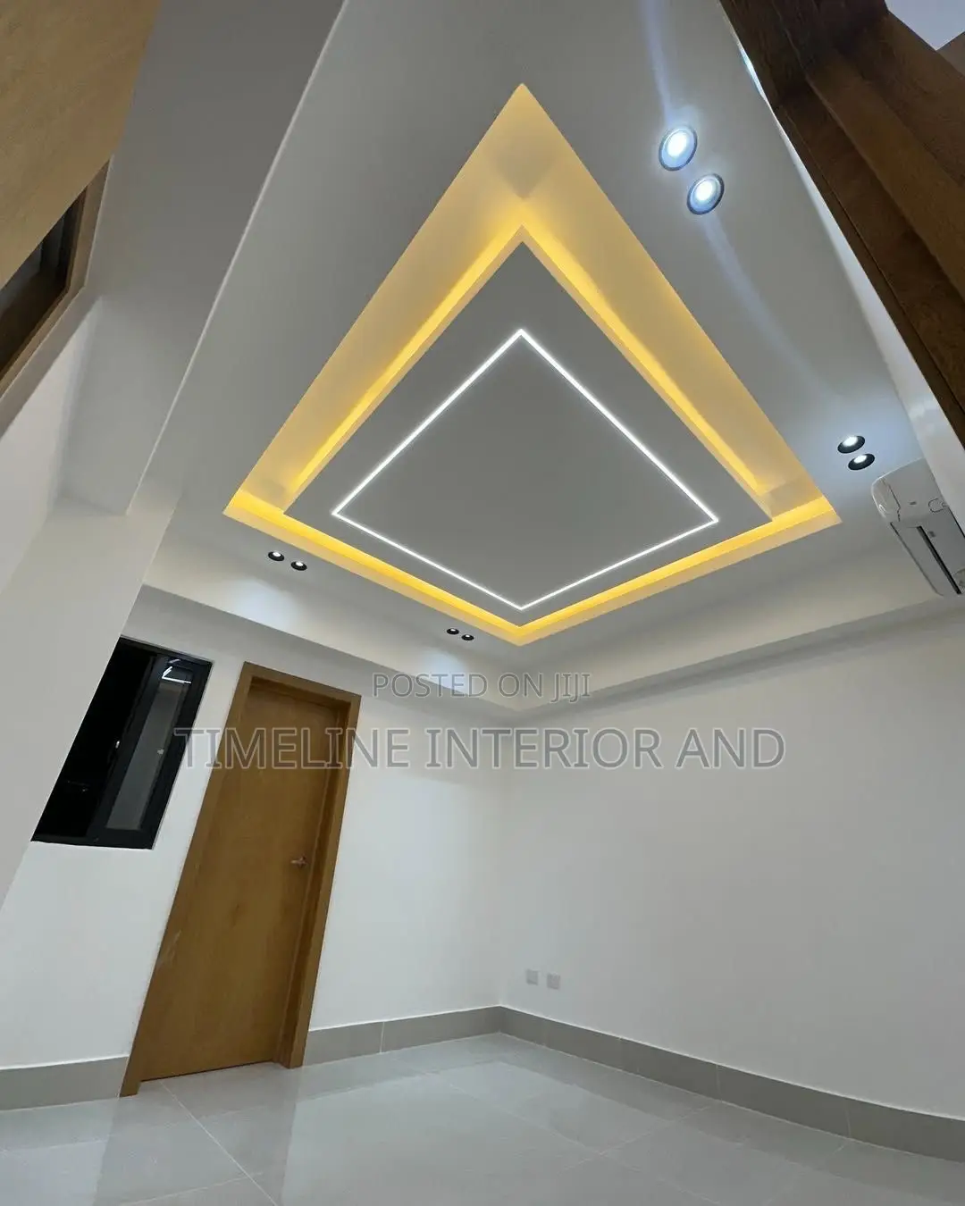 Gypsum Ceiling With Spotlights