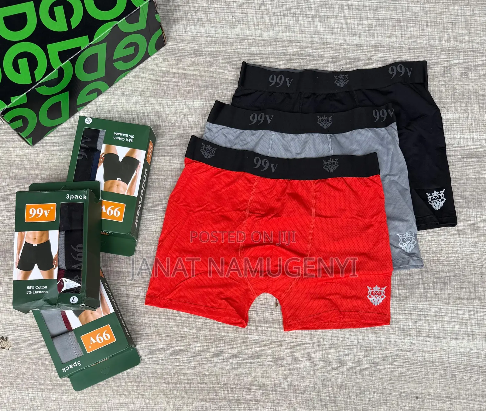 99v Three Pack Boxers