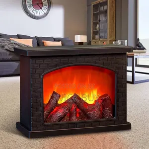 Electric Fireplace Lantern With Realistic Led Flame Effect