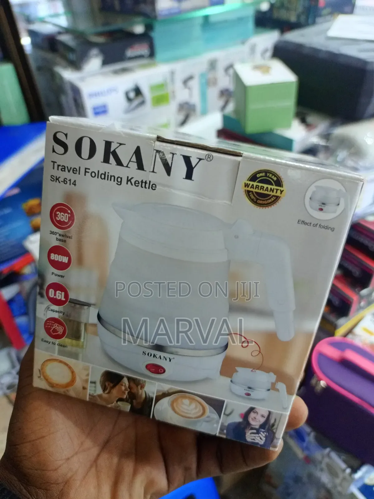 Sokany-614 Travel Folding Kettle.