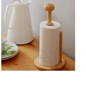 Bamboo Kitchen Tissue Holder/ Toilet Paper Holder