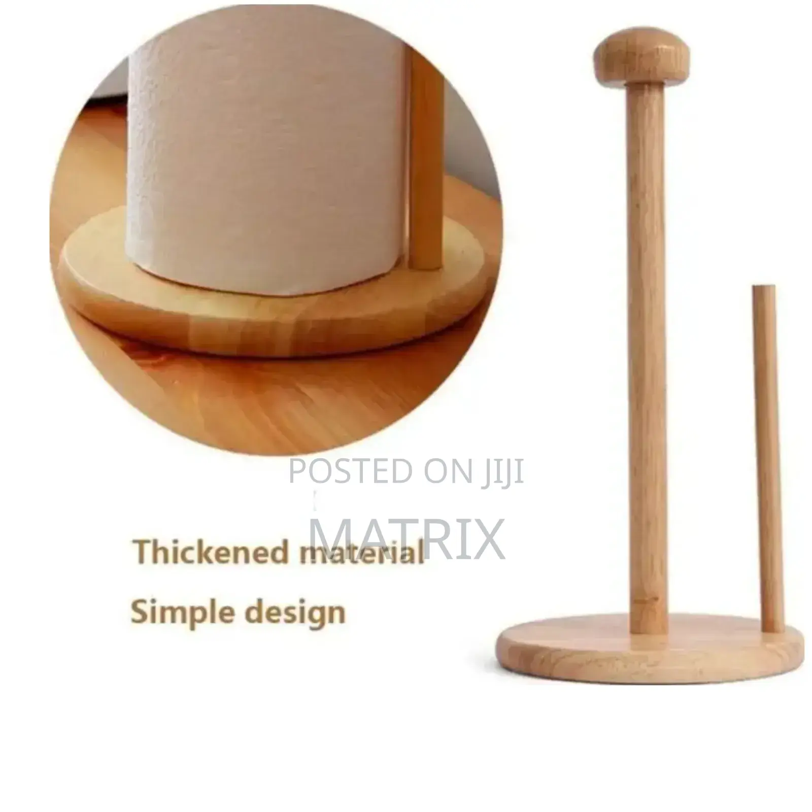 Bamboo Kitchen Tissue Holder/ Toilet Paper Holder