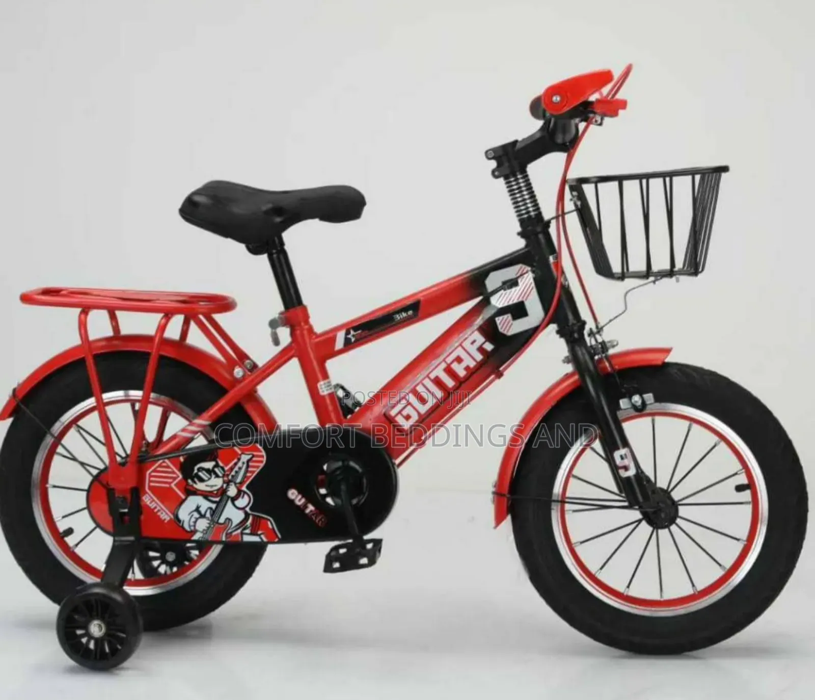 Guitar Bicycle Red 1-5 Years
