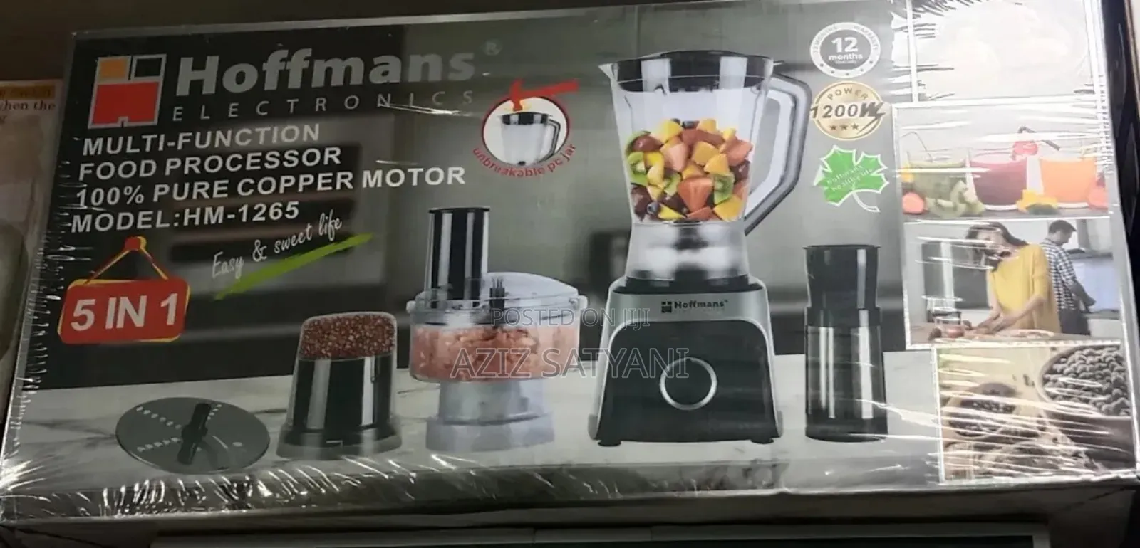 Hoffmans 5 in 1 Multifunction Blender | Hm-1265
