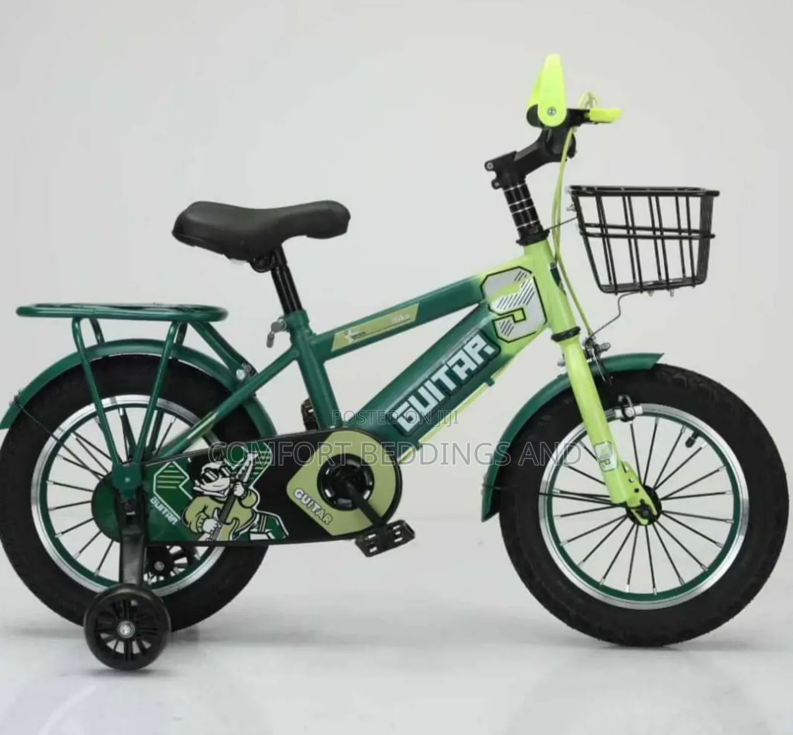 Guitar Bicycle Green  1-5 Years
