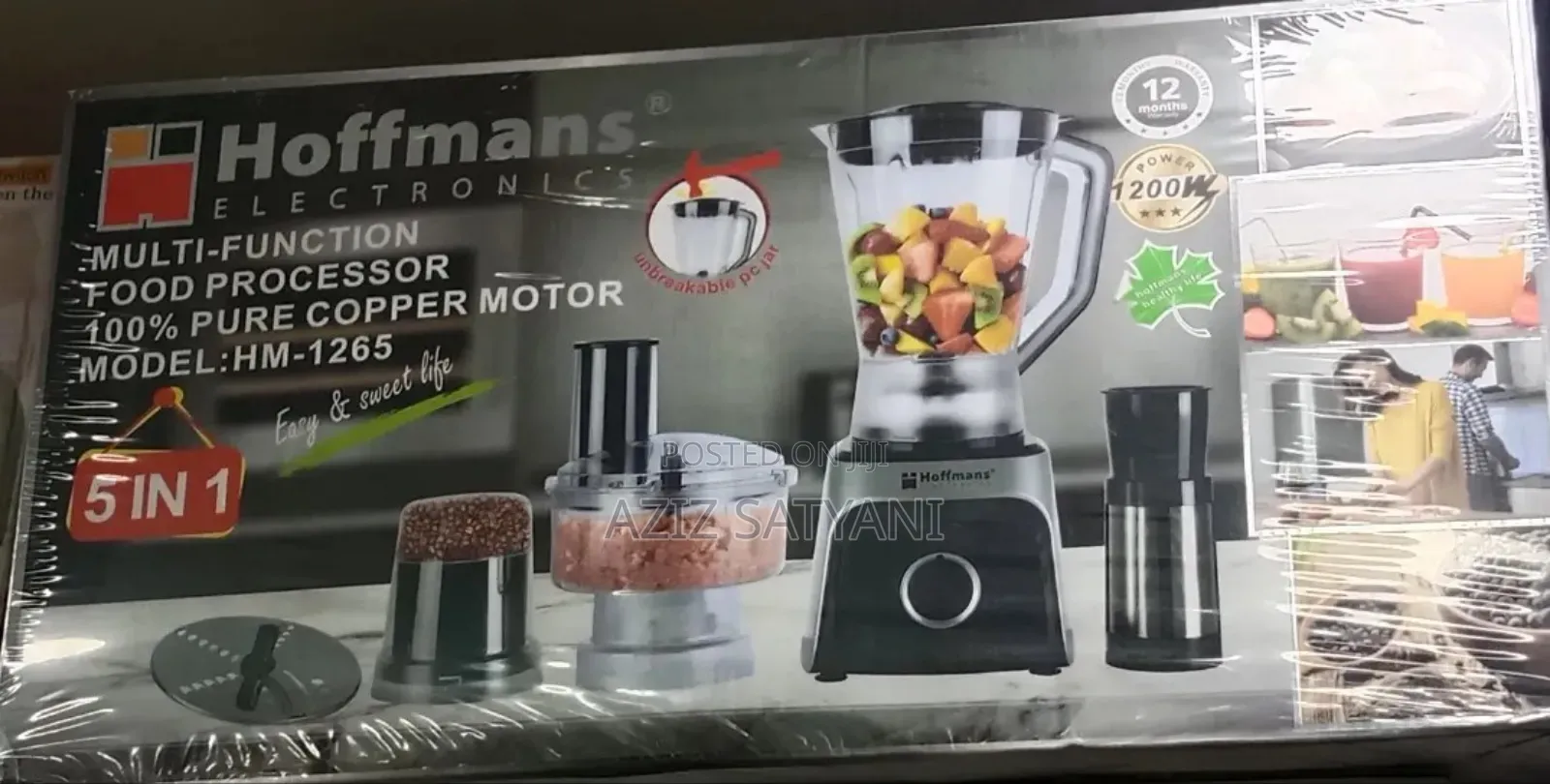 Hoffmans 5 in 1 Multifunction Blender | Hm-1265