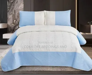 Cotton Bedspread/ Bedcover Blue