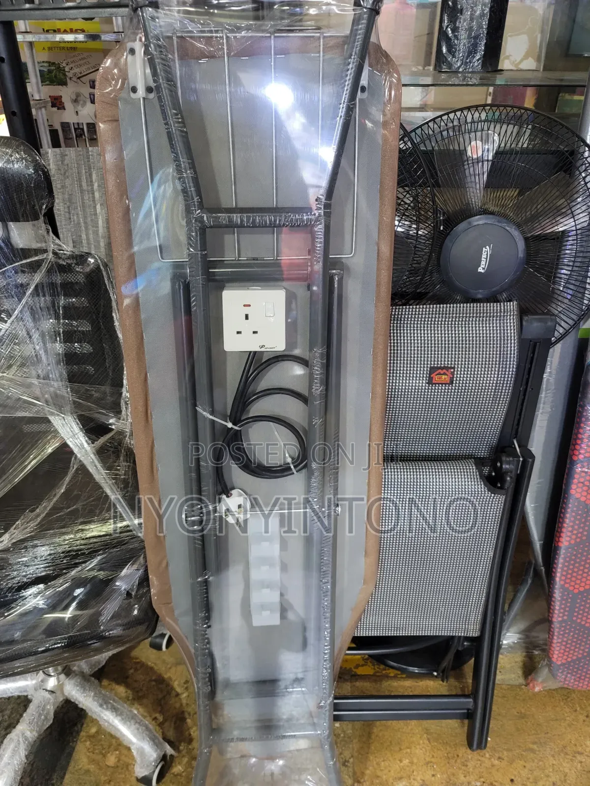 Very Strong Foldable Ironing Board With Power Extension