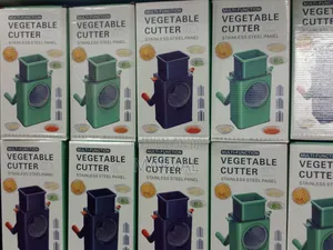 Multi-Function Vegetable Cutter With a Stainless Steel Panel