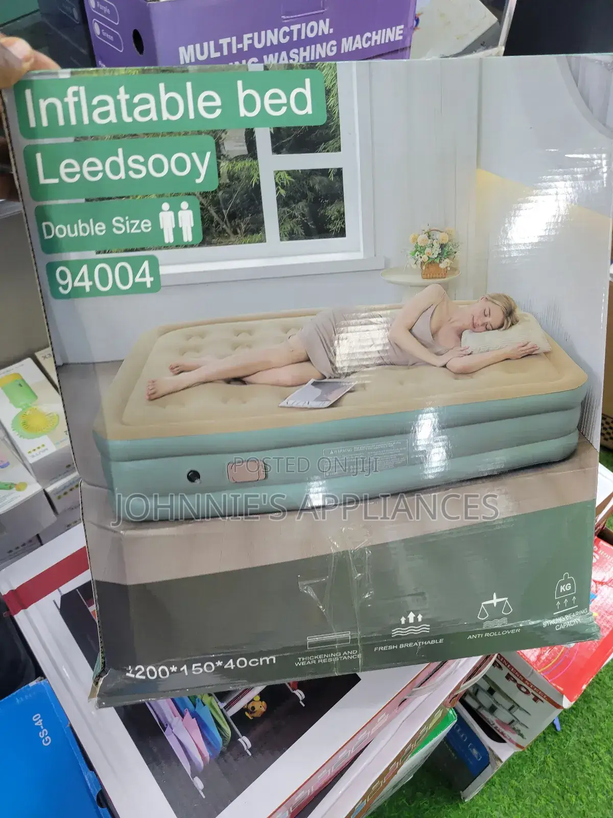 Multi Function Inflatable Bed Mattress Double 1200×150×40cm