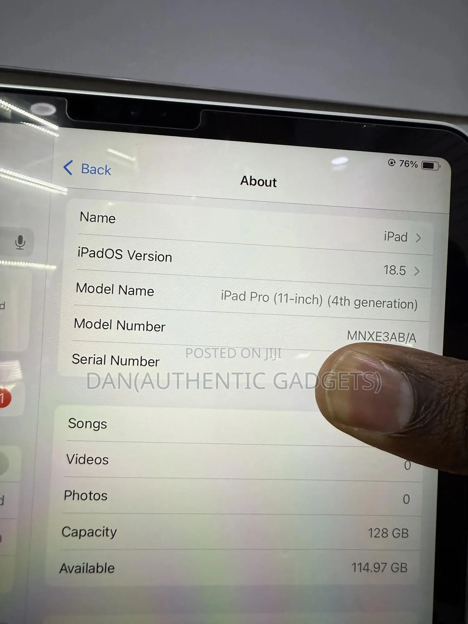 Apple iPad Pro 11 (2022) 128 GB Silver