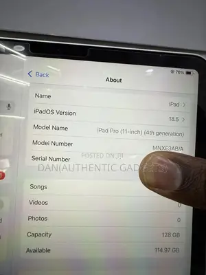 Apple iPad Pro 11 (2022) 128 GB Silver