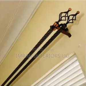 Twisted and Metallic Curtain Rods Per Meter Available