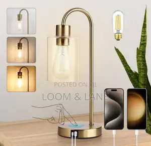 3-Ways Dimmable Gold Table Lamp