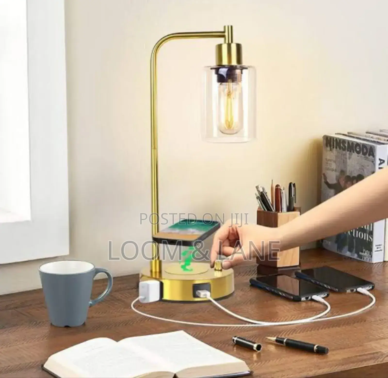 3-Ways Dimmable Gold Table Lamp