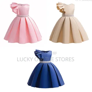 Girl's Floral One Shoulder Dress