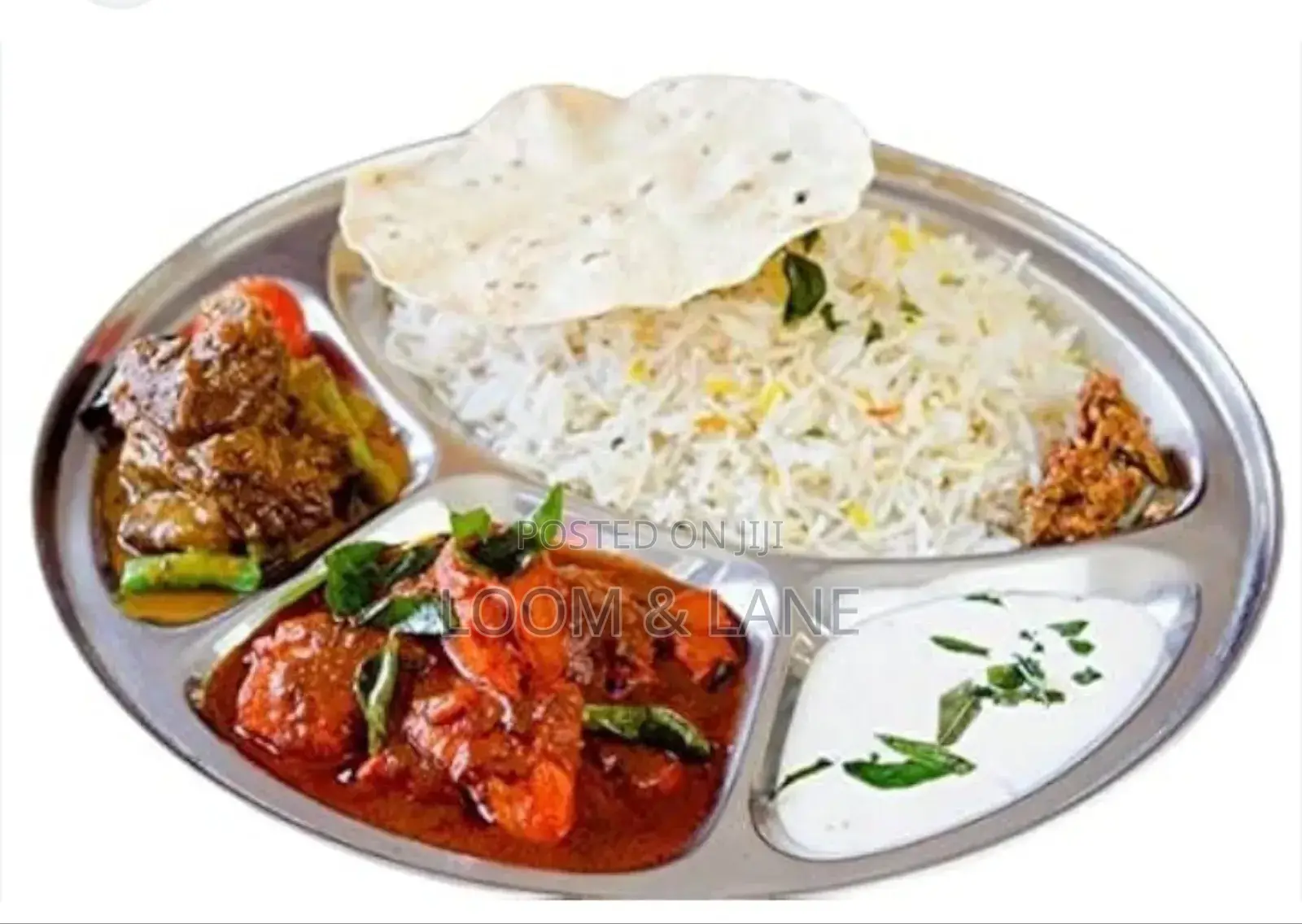 Stainless Steel Round Divided Dinner Plate
