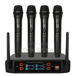 4 Piece Wireless Vocal Microphone Set