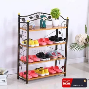 Multi Layer Shoe Rack - Black.
