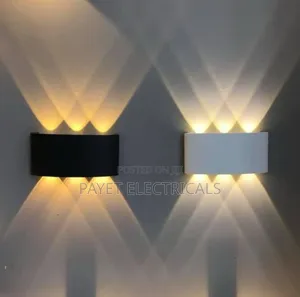 Black and White Wall Mounted Led Lights