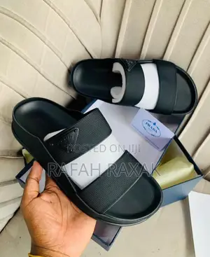 Men’S Super Classic Prada Double Straps Luxury Sandals