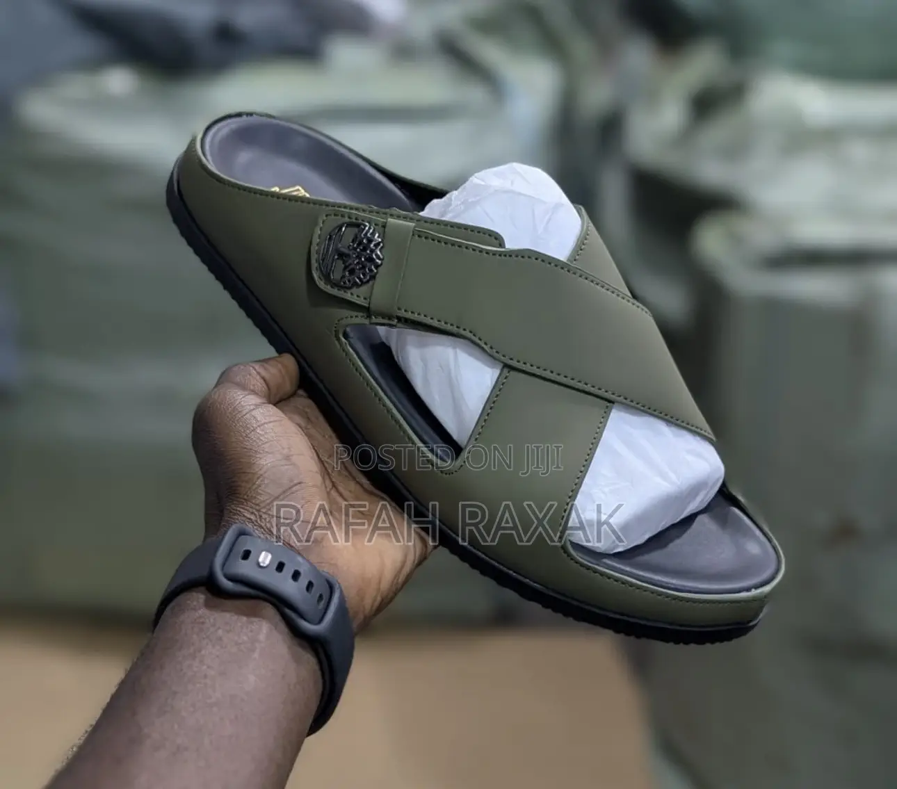 Original Men’S Green Timberland Cross Luxury Sandals
