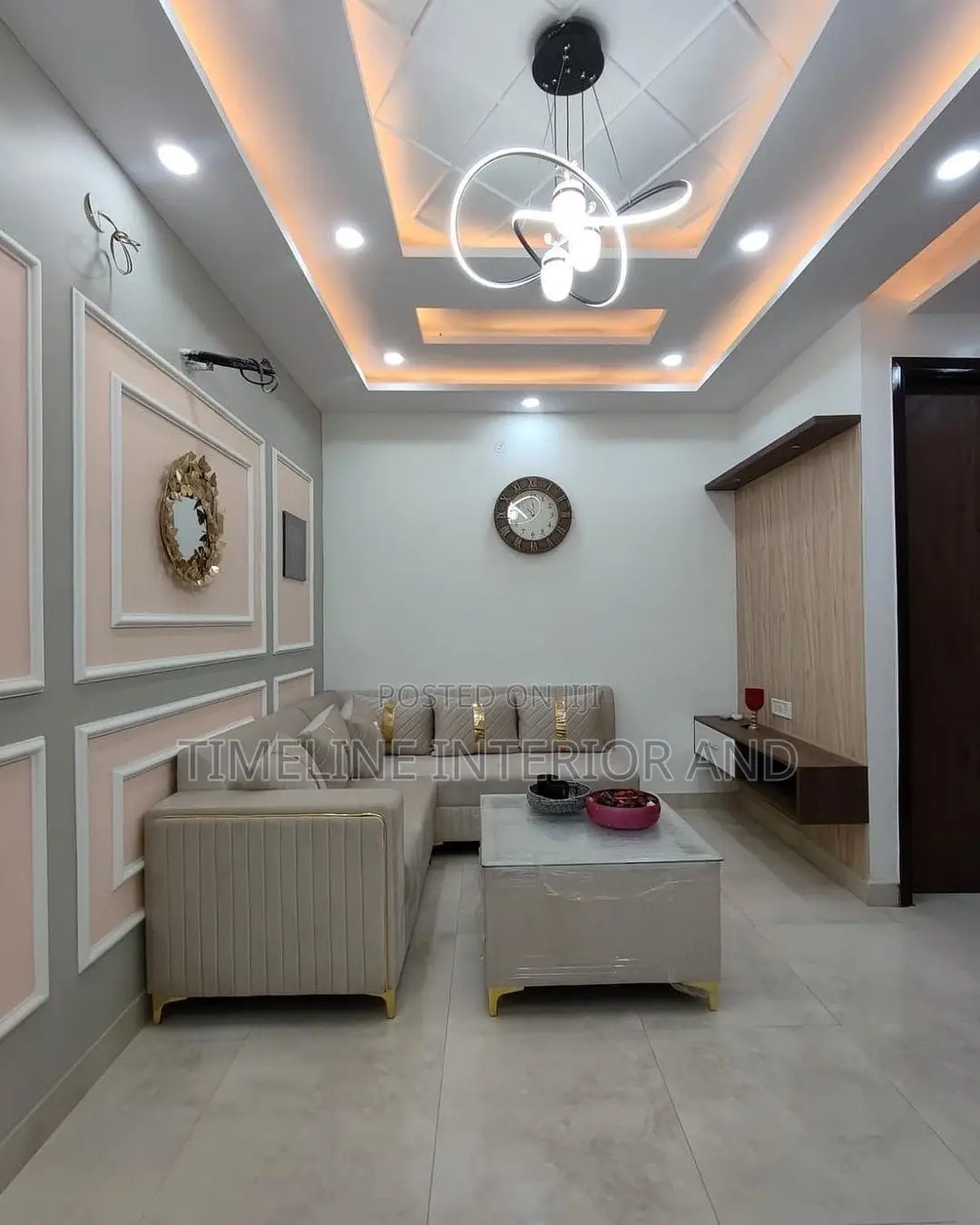 Diamond Pattern Gypsum Ceiling