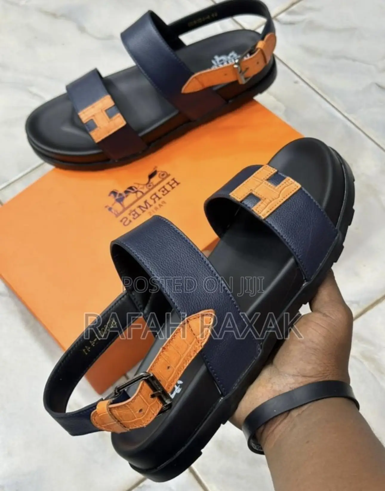 Original Men’S Hermes Ankle Strap Luxury Sandals
