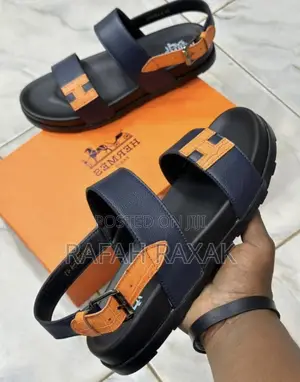 Original Men’S Hermes Ankle Strap Luxury Sandals